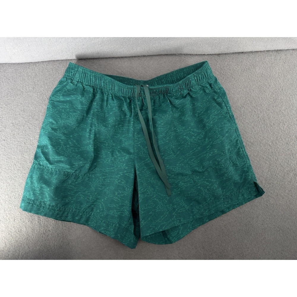 Columbia Sandy River II Printed Shorts Womens S Green Omni-Shade Shield Abstract